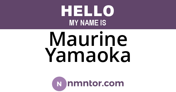 Maurine Yamaoka