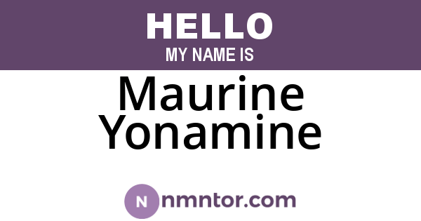 Maurine Yonamine