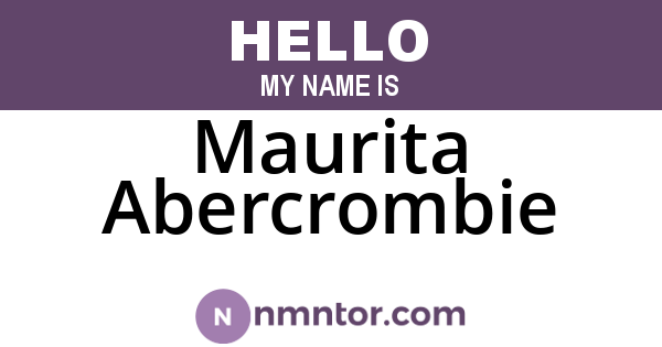 Maurita Abercrombie