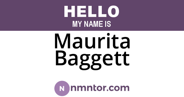 Maurita Baggett