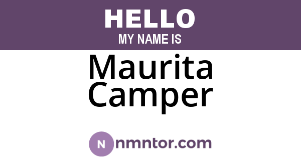Maurita Camper