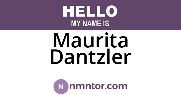 Maurita Dantzler