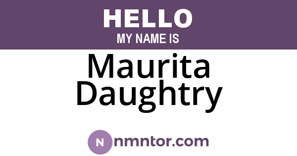 Maurita Daughtry