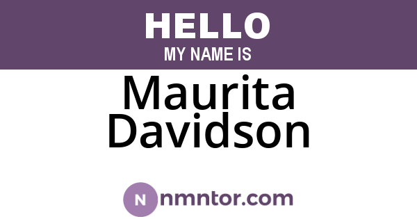 Maurita Davidson