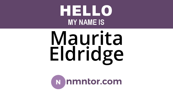 Maurita Eldridge