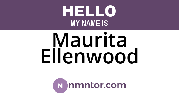 Maurita Ellenwood