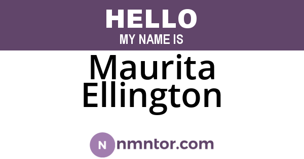 Maurita Ellington