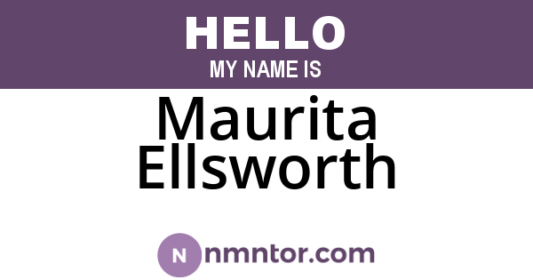 Maurita Ellsworth
