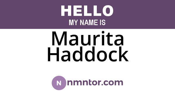 Maurita Haddock