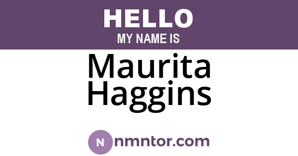 Maurita Haggins