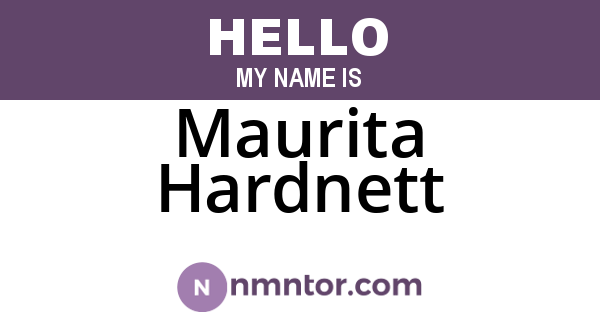 Maurita Hardnett