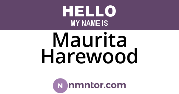 Maurita Harewood