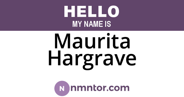 Maurita Hargrave