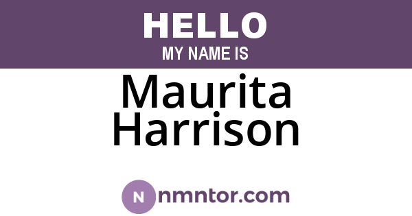 Maurita Harrison