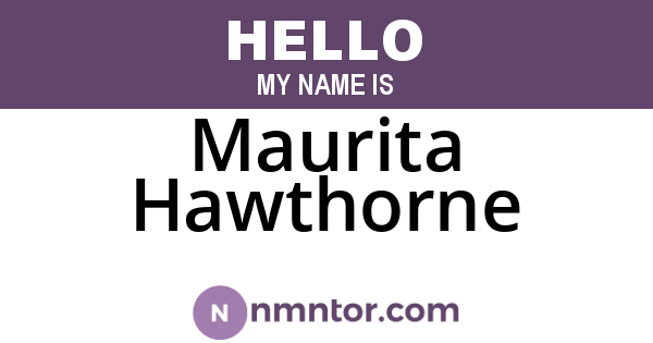Maurita Hawthorne