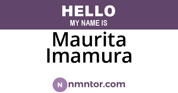 Maurita Imamura
