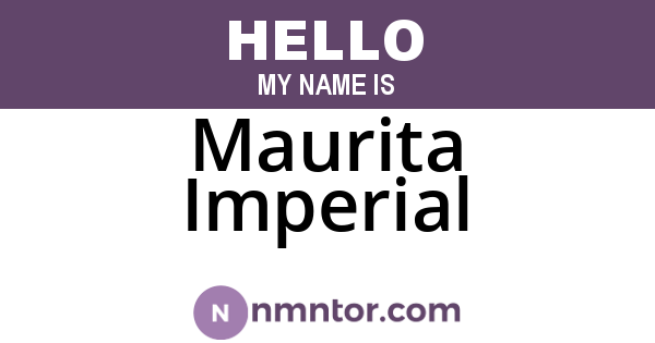 Maurita Imperial