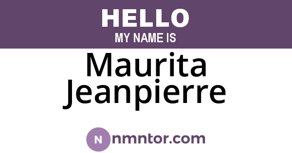Maurita Jeanpierre