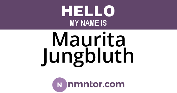Maurita Jungbluth