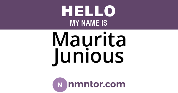 Maurita Junious