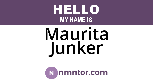 Maurita Junker