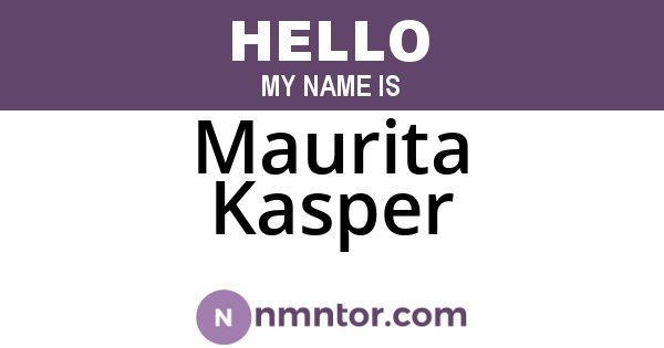Maurita Kasper