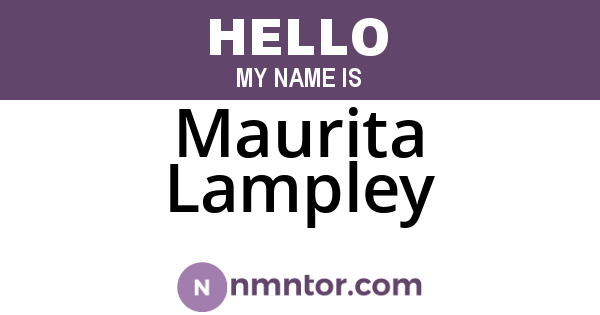 Maurita Lampley