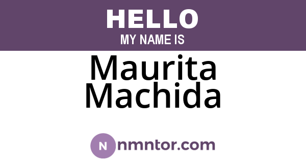 Maurita Machida