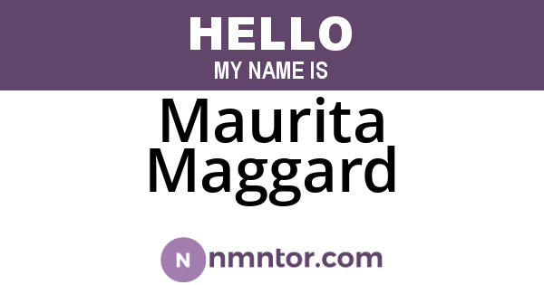 Maurita Maggard