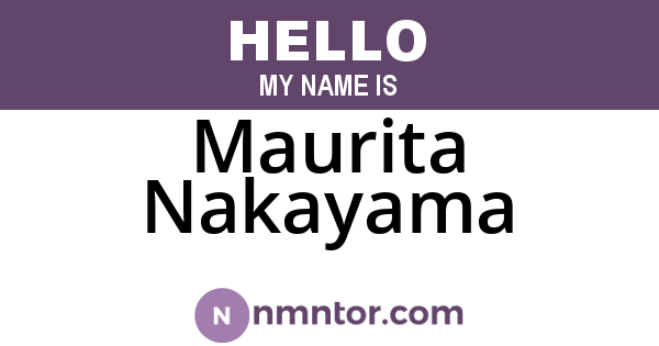 Maurita Nakayama