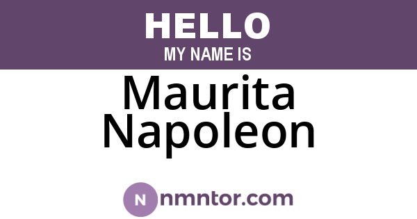 Maurita Napoleon