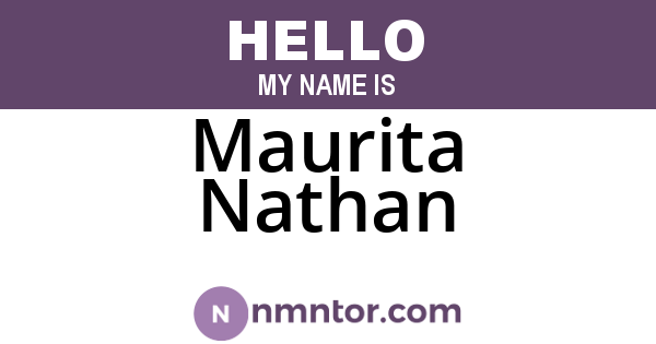 Maurita Nathan
