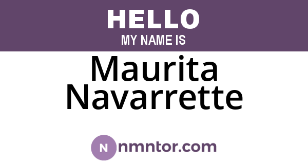 Maurita Navarrette