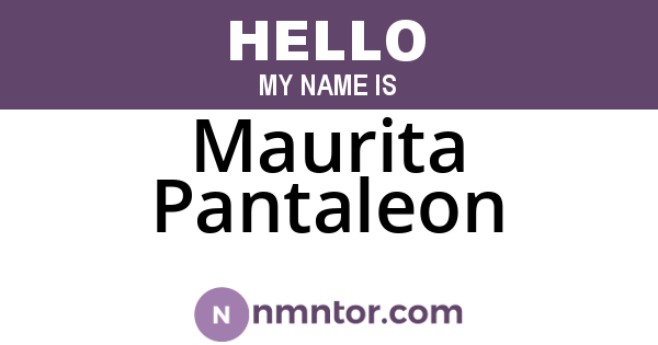 Maurita Pantaleon