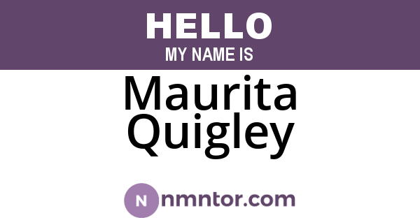 Maurita Quigley