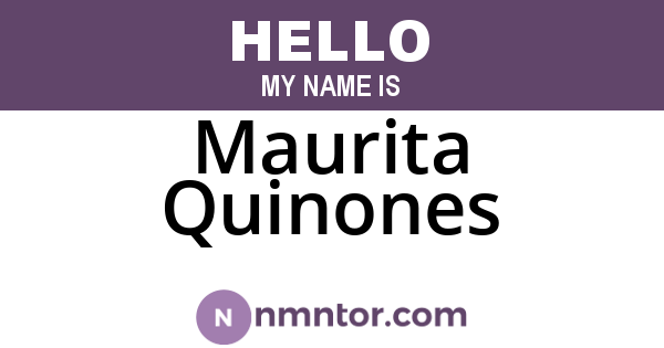 Maurita Quinones