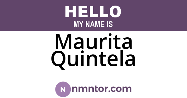 Maurita Quintela