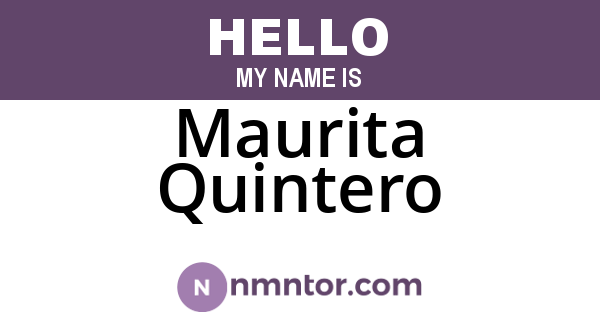 Maurita Quintero