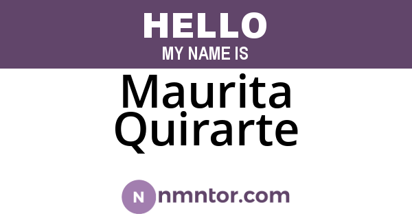 Maurita Quirarte