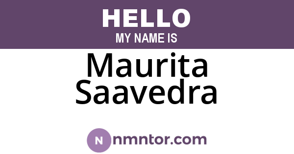 Maurita Saavedra