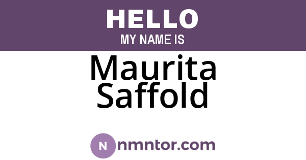 Maurita Saffold