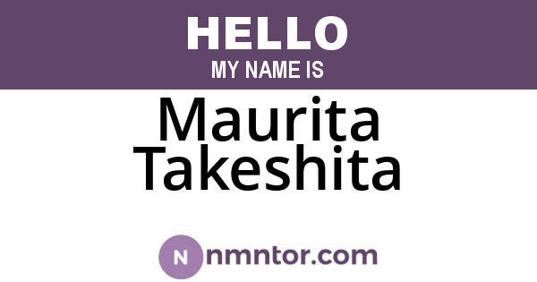 Maurita Takeshita