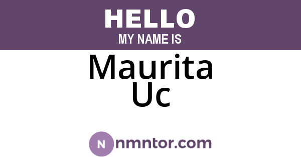 Maurita Uc