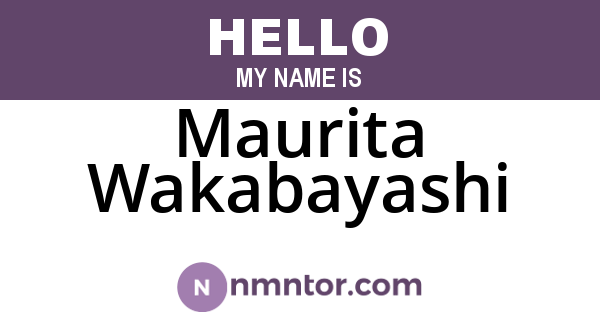Maurita Wakabayashi