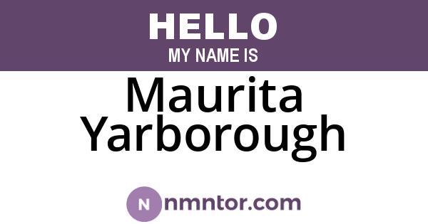 Maurita Yarborough