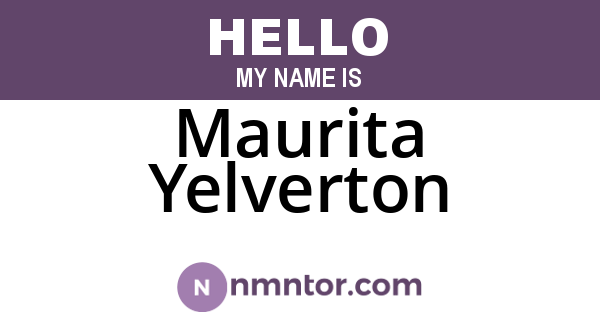 Maurita Yelverton