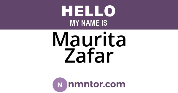 Maurita Zafar