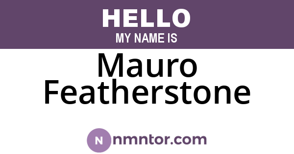 Mauro Featherstone