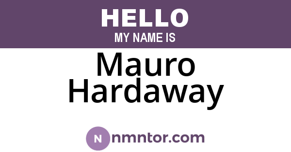 Mauro Hardaway