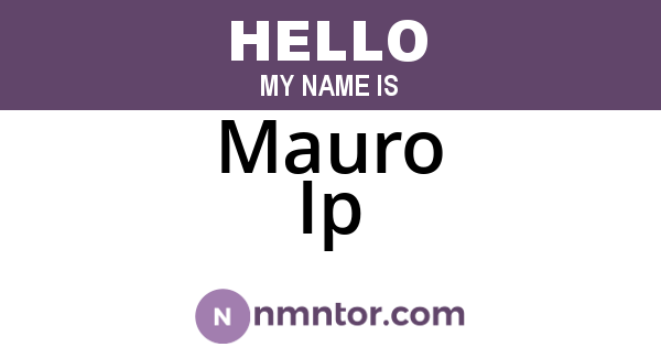 Mauro Ip